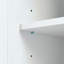 Armoire de rangement haute et large avec portes pour salle de bain / bureau, trois tiroirs-374780515
