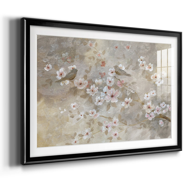 " Early Spring ", Black, 30" H x 44" W x 1.5" D