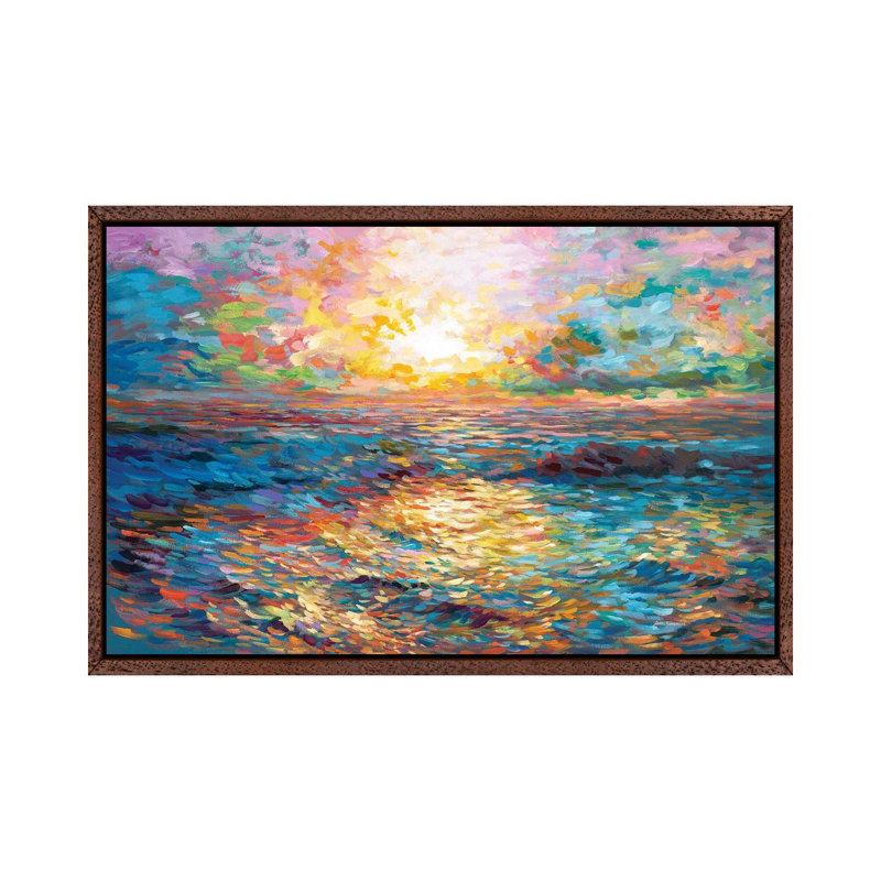 Print on Canvas, 66.04cm H x 101.6cm W x 3.81cm D, Brown Floater Framed