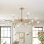 Unique 18 - Light Modern Sputnik Chandelier with LED Bulbs-1575117485