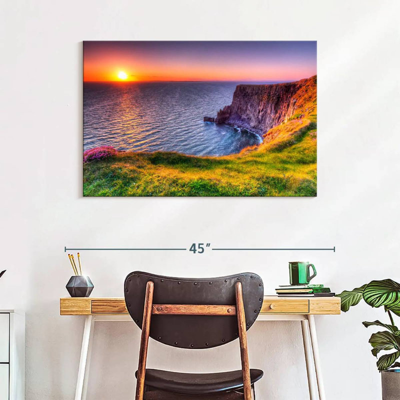 Ravi Sunset Cliffs, 26" H x 39" W