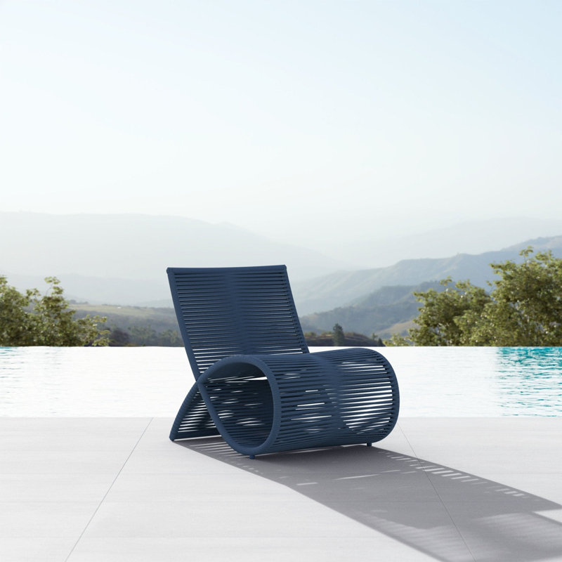 Wave Club Chair, Matte Saphire