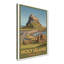 Holy Island, England - Lindisfarne Romantic Travel Poster: Abbey, Causeway and Castle. Giclee Print on Wrapped Canvas. Wall Art, Home Decor - Religious & Cultural Sites, England 1 Piece Wrapped Canvas Wall Art-1130285130