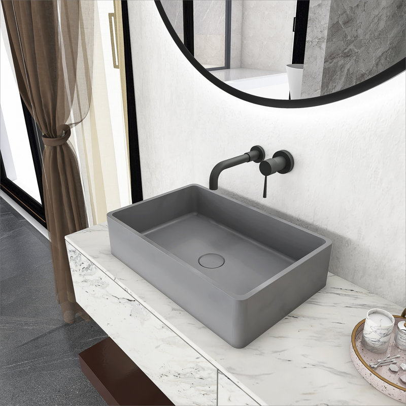Vessel Rectangular Modern Bathroom Sink