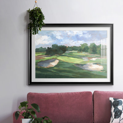 Golf Course Study III, reproduction d'art encadrée
