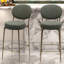 Keondric de 2 tabourets de bar avec cuir d'unité centrale, structure en métal et pieds-830734236