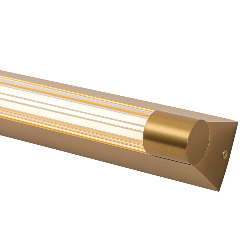 Maxe 36-in Gold Dimmable LED Vanity Light, Gold, 36-in