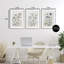 «Neutral & Blue Garden», ensemble de 3 impressions sous verre encadrées, design par Patricia Pinto-462675300-462675321