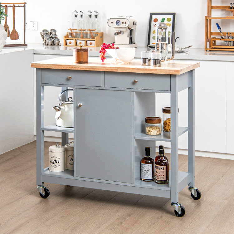 Kinlock Solid Wood Top Kitchen Island