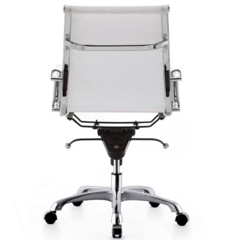 Chaise de bureau en filet Sunny, Blanc