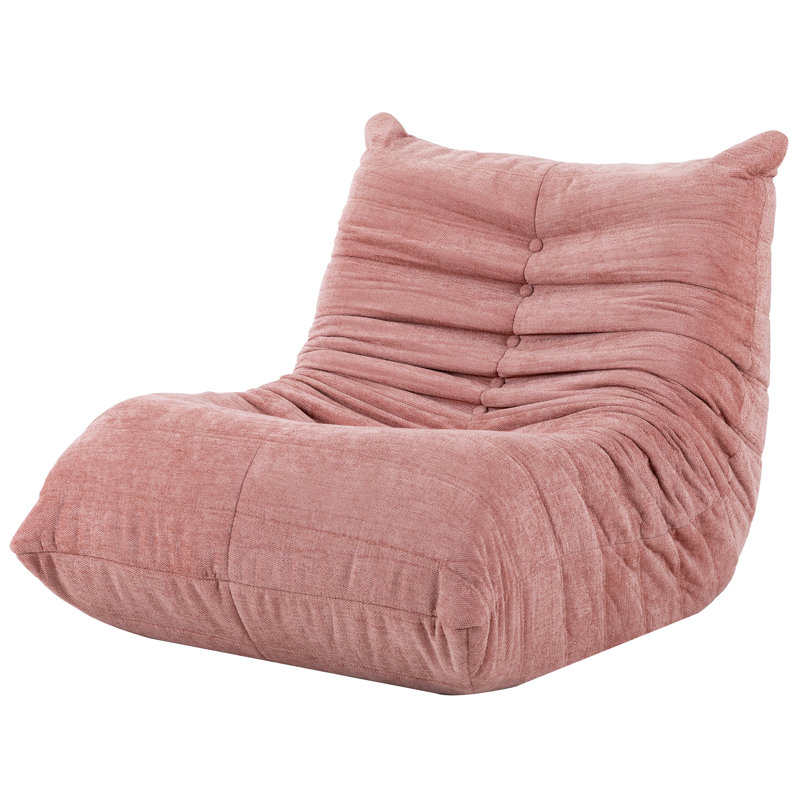 Fauteuil de plancher 35 po, Pink Polyester Blend