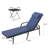 3-Piece All-Weather HDPE Wicker Chaise Lounge Set with Six-Position Adjustable Back & High-Resilience Foam Cushions-494518897