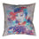 Coussin décoratif d’intérieur carrée portrait aquarelle