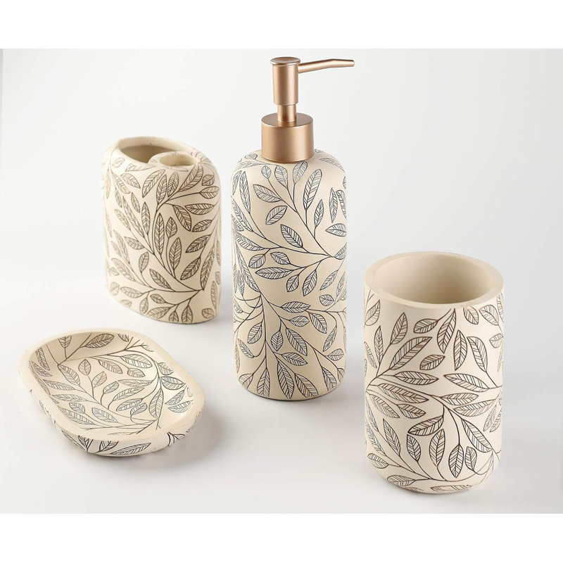 Bathroom accessory set