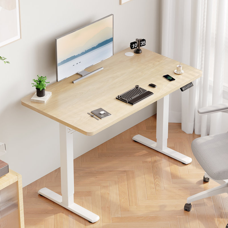 Electric Standing Desk Height Adjustable Desk Sit Stand Desk With Time Reminder Stand up Desk 2 Memory Setting Electric Desk 
