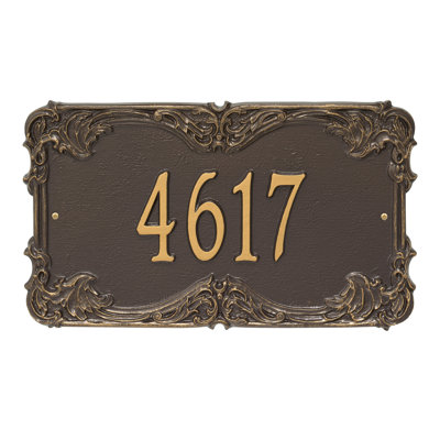 Signature Series 1-Line Wall Address Plaque