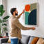 Colour Balance Mid-Century - Wrapped Canvas-131764326-131764327