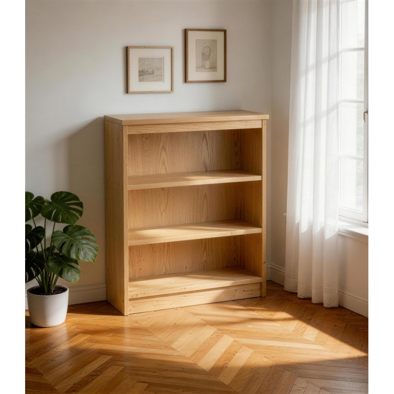 Brenay 103cm H x 85cm W Standard Bookcase, Classic Oak