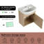 Ensemble de meuble-lavabo simple 18,44 po Caye