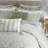Ultra-soft Sage Green Bedding Set, Polyester Comforter For Home