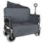 Chariot pliable 3-en-1 avec banquette et rangement, roues tout-terrain robustes, idéales pour le camping, la plage et les événements extérieurs-124641912