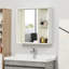 Kleankin Bathroom Medicine Cabinet With Mirror-780871198