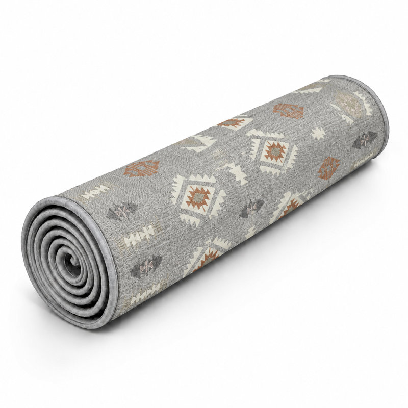 Coll Abstract Machine Printed Area Rug, Rectangle 40 x 60 cm