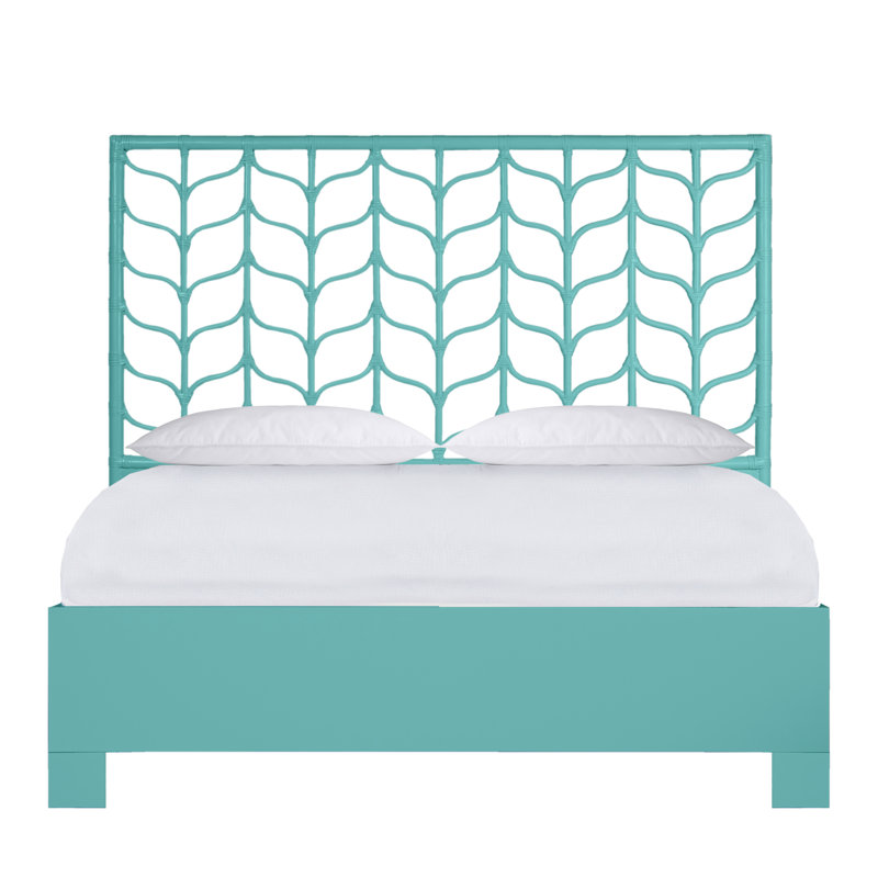 Lit plateforme Ivy, Grand, Turquoise