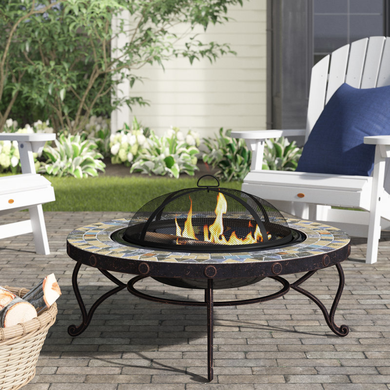 Panos Round Wood Burning Fire Pit