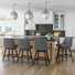 Albaugh Swivel Upholstered Counter Stool
