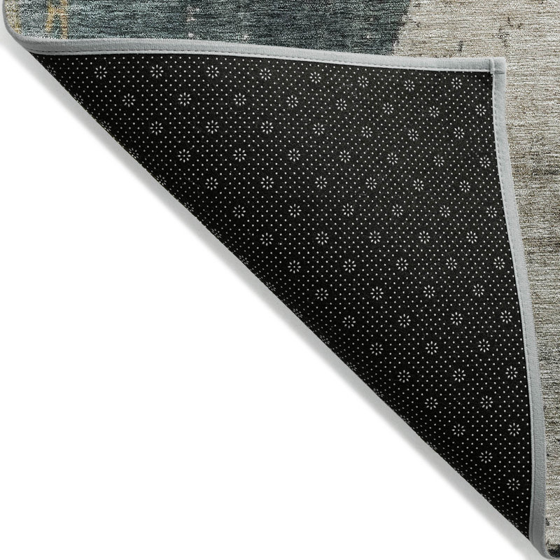 Califa Brown Washable Indoor-Outdoor Rug - , 5' x 7'6"