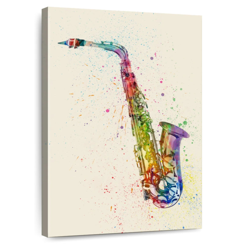Abarca Saxophone Abstract I, 51" H x 34" W