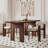 Brown Rectangular Solid Dining Table For Dining Room/Kitchen-985421938