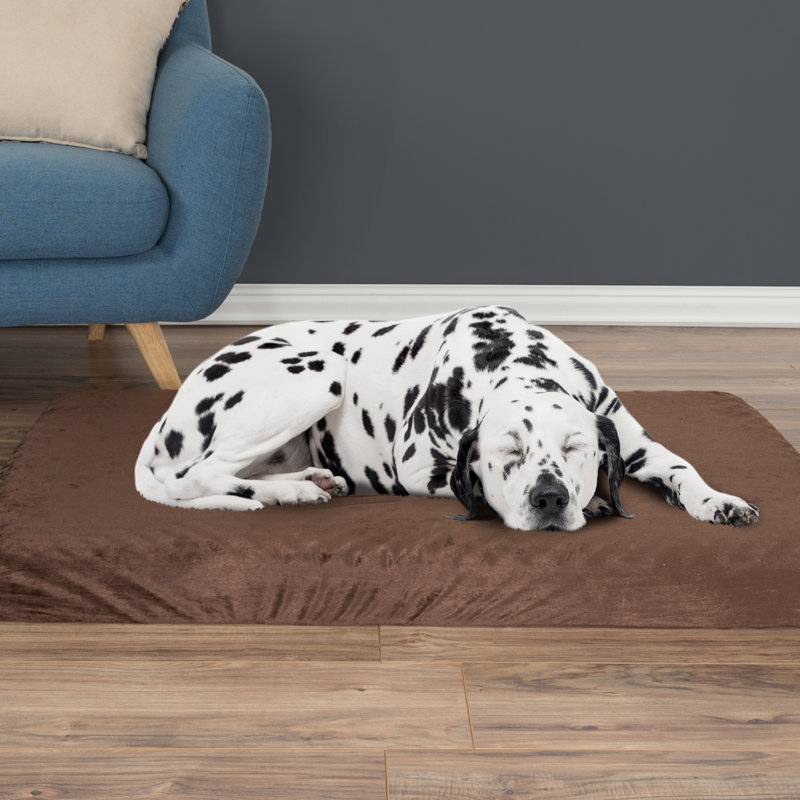 Medium Navy Orthopedic Memory Foam Pet Bed