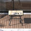 Table de salle à manger d'extérieur pour terrasse en métal