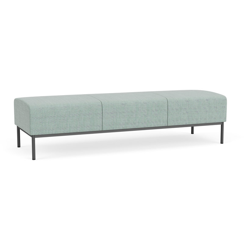 Banc de réception Darsey, Chambray écume de mer, Gris anthracite