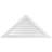 Triangle Surface Mount Urethane Non-Functional Gable Vent 12/12 Pitch Primed Tan-113945798
