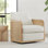 Fauteuil demi-tonneau pivotant Juliette