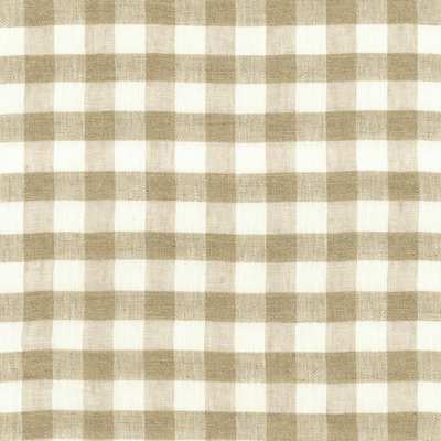 Sidney Check Linen Sheer Fabric