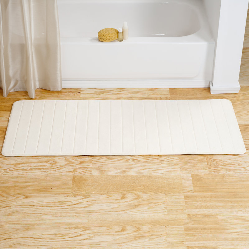 Très grand tapis de salle de bain Jaynne, Crème
