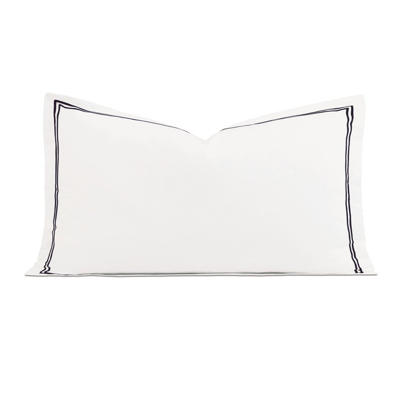 Taie décorative Enzo, Très grand, Blanc / noir