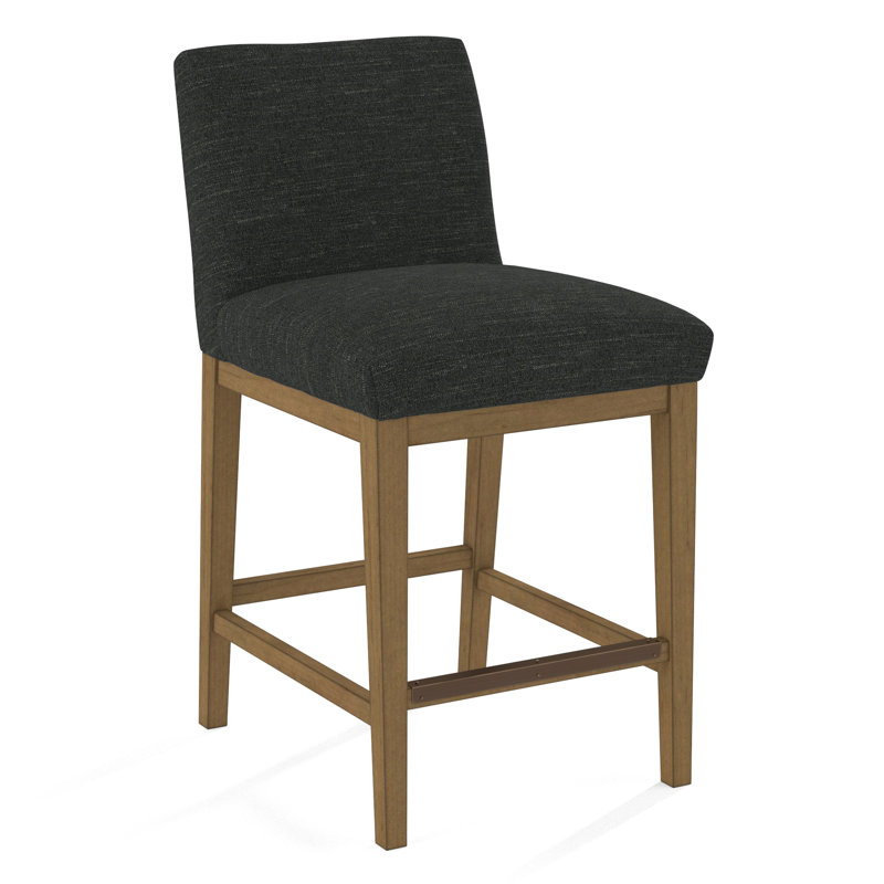 Upholstered Stool, Evolution Silver Fox, Beachwood