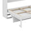 Lit escamotable mural peu encombrant avec armoire supérieure, éclairage intégré et ports USB-550034425