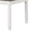 Table de salle à manger Dola, blanc rustique, bois gris, plateau rectangulaire de 72 pouces