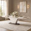 Fantosini Pedestal Dining Table - Silver Mist
