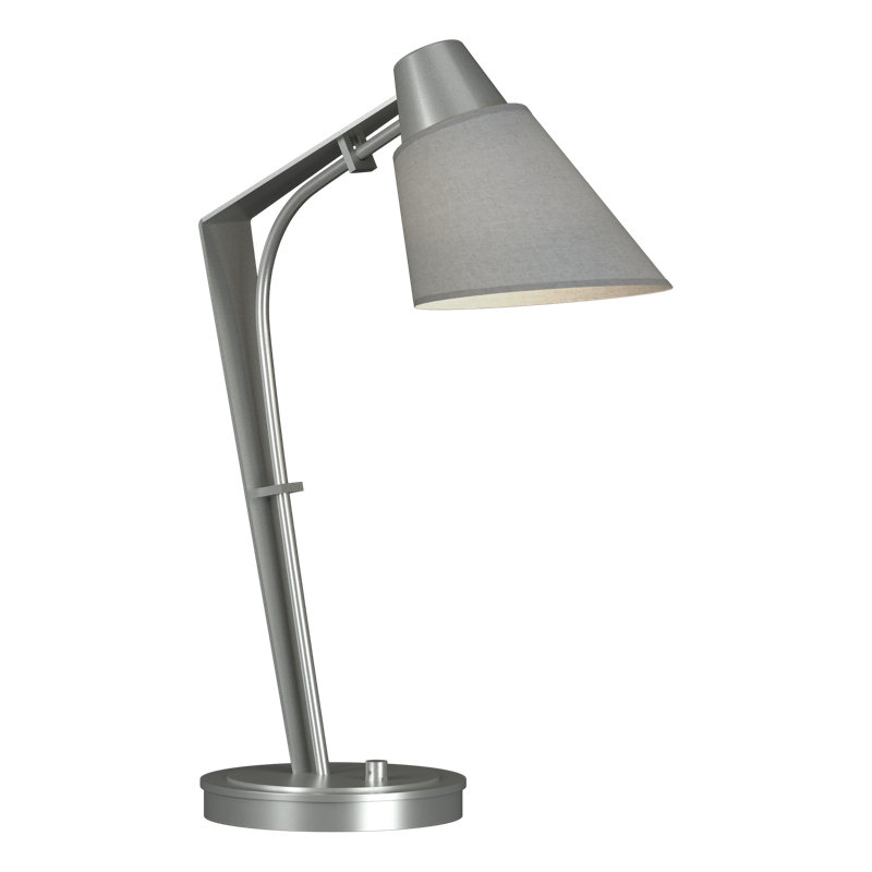 Reach 21.9" Desk Lamp, Flax, Vintage Platinum
