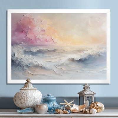 Parallel Streams of Lavender Coastal Horizon I - art mural côtier