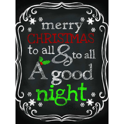 " Merry Christmas Chalk "