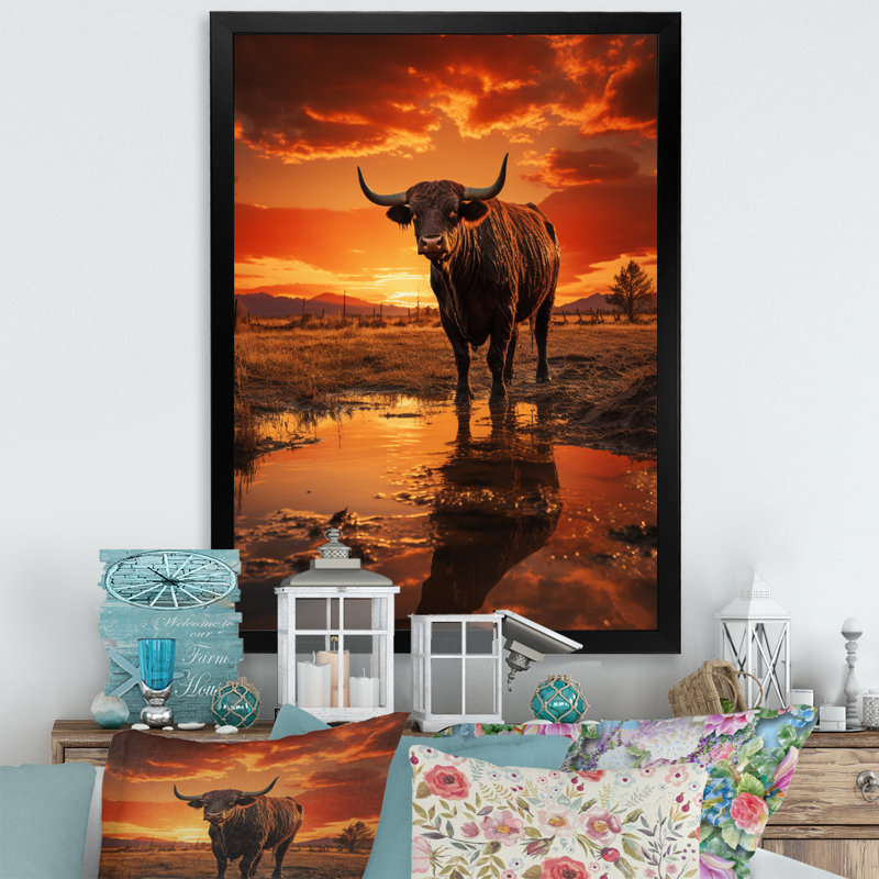 Sophy Bétail Silhouette Serenade I, reproduction d'art sur toile, H 40 po x l 30 po x P 1,5 po, Cadre photo noir