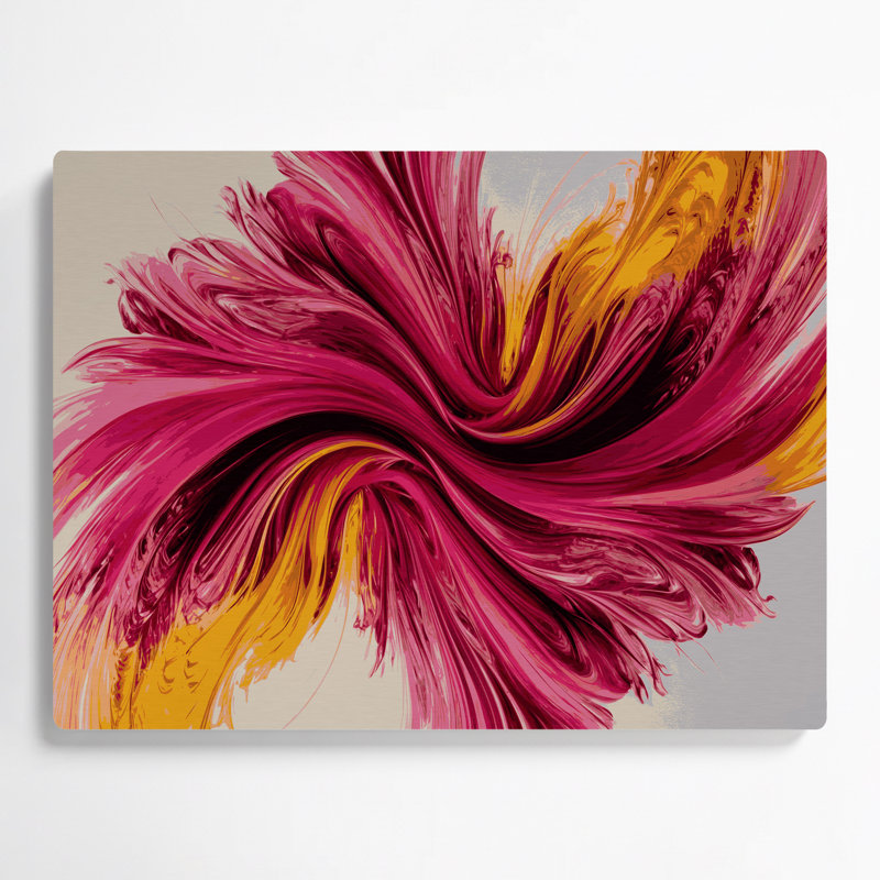 Gradient Abstract 9, art mural en métal mauve, H 24 po x l 36 po